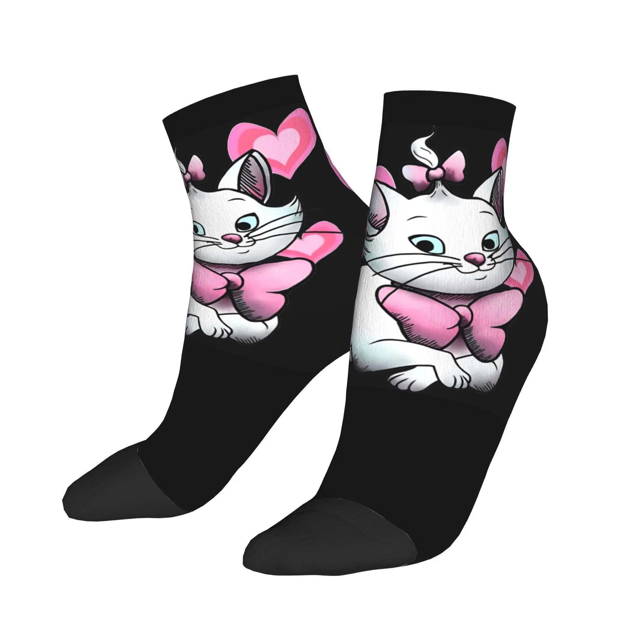 

Lovey Marie Cat Ankle Socks Pattern Fashion Casual Socks Spring Non Skid Outdoor Soft Breathable Sock For Women Men