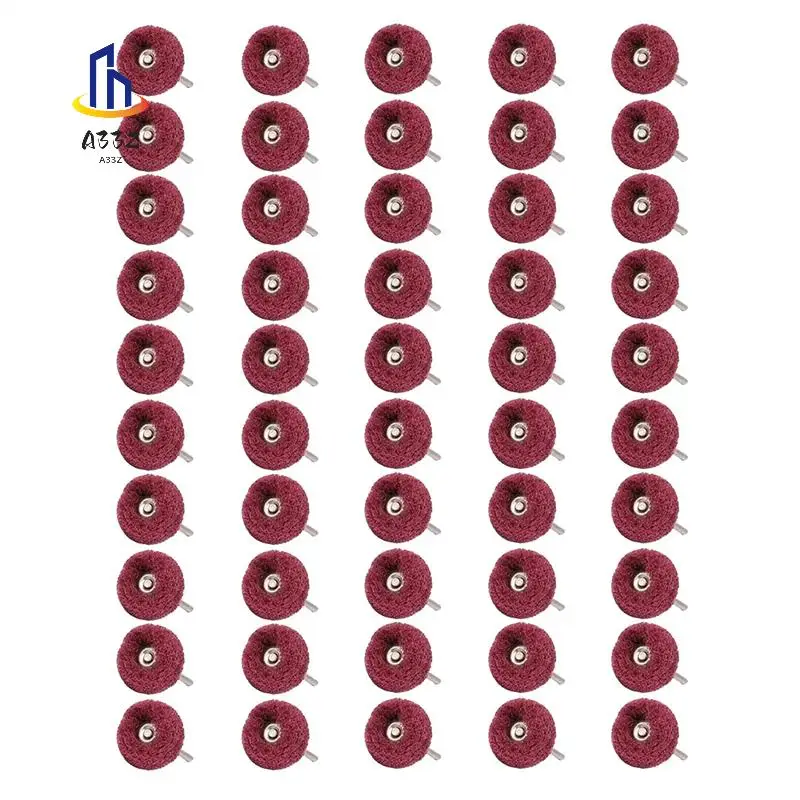 

A33Z-50 Pc 1 Inch Abrasive Wheel Abrasive Buffing Wheel 240 Grits 1/8Inch Shank Scouring Pad Abrasive Buffing Wheels