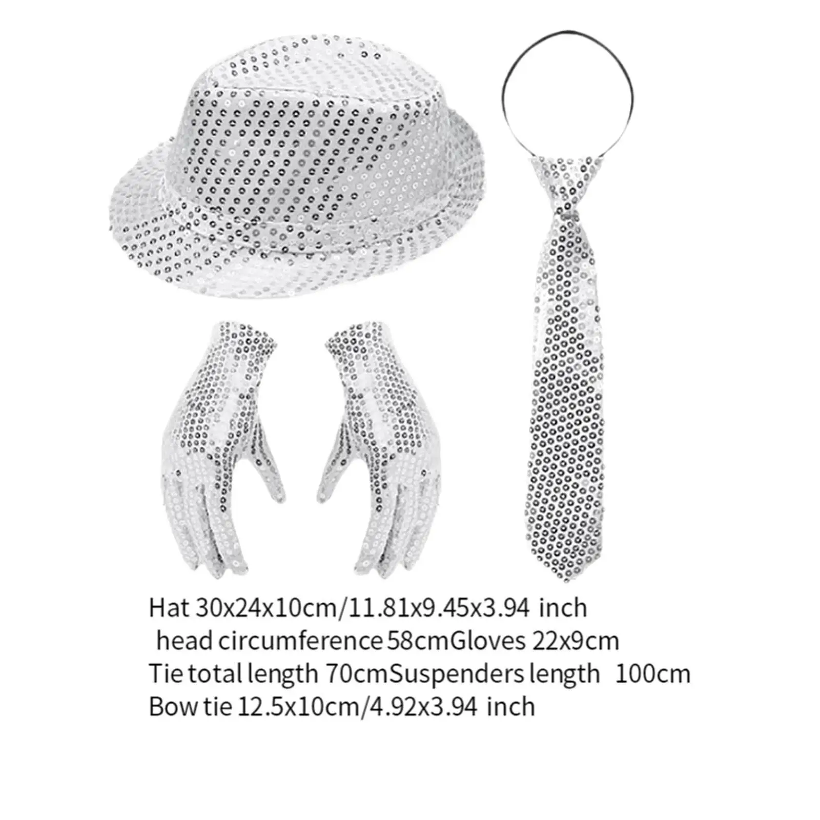 Disco Cowboy Hat Sequins Fedora Hat for Festival Stage Performance Men Women Style B