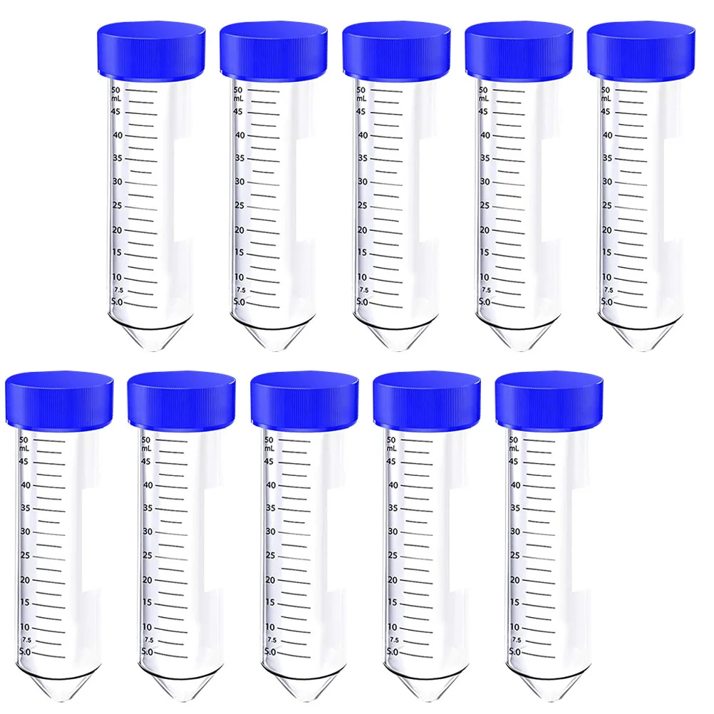 50 Pcs Conical Bottom Centrifugal Tube Test Tubes Laboratory Miniature Supplies