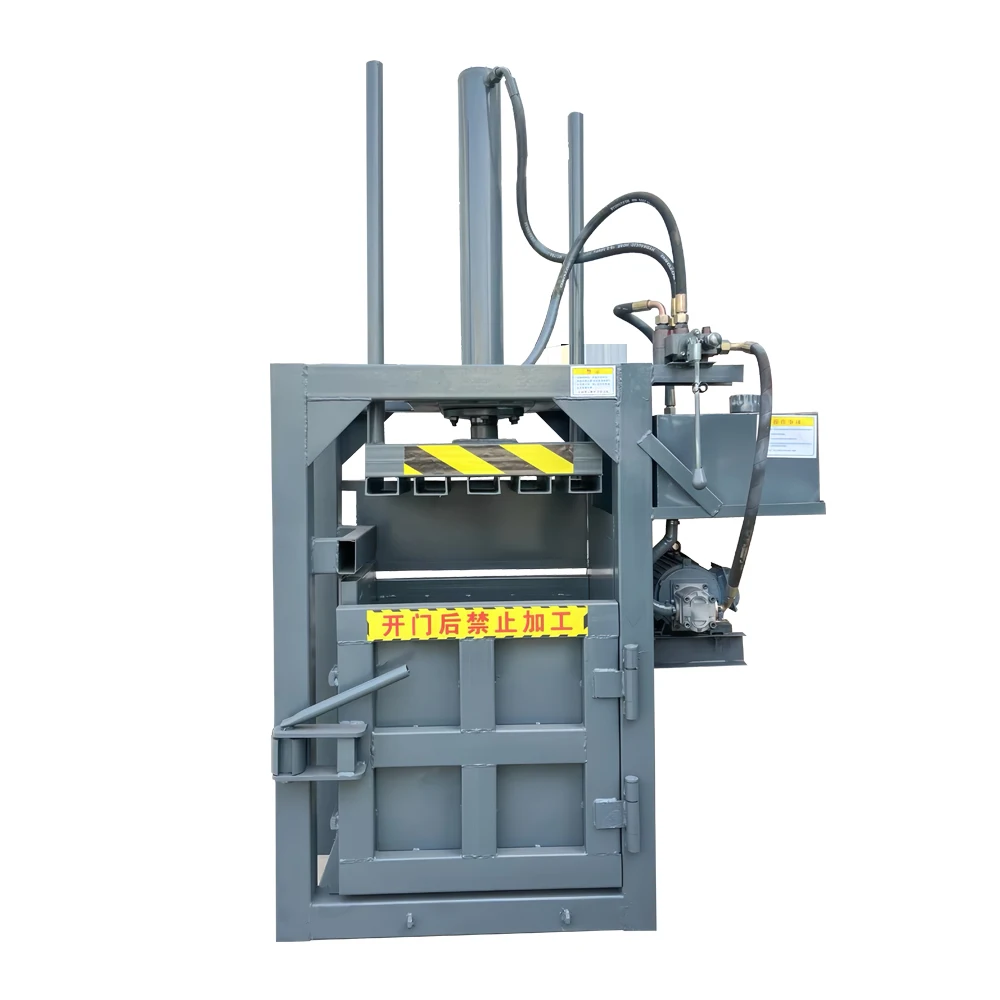 Multi Functional Vertical Hydraulic Baler For Old Clothes Small-sized Vertical Hydraulic Balers