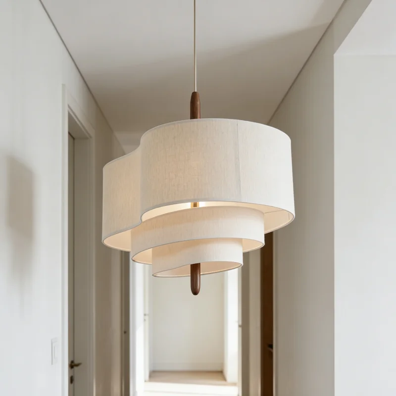 Wabi Sabi Japan Cloth Pendant Lights Living Room Restaurant Kitchen Dining Chandelier Led E27 Light Home Decorations view 5