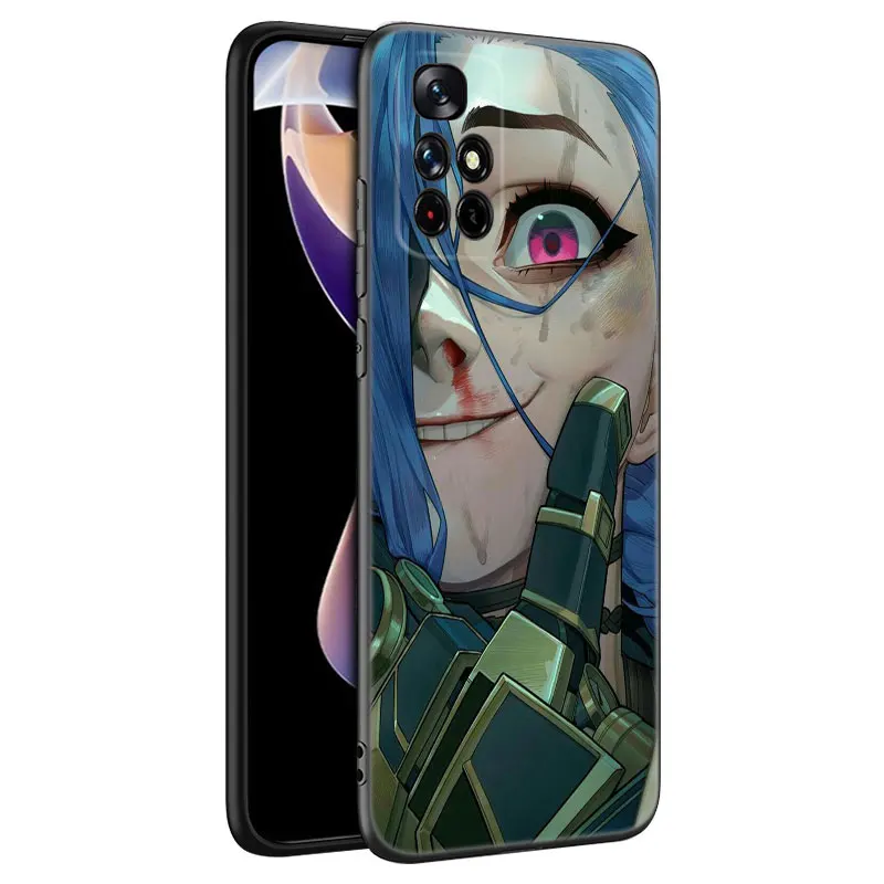 L-League of legends Phone Case For Xiaomi Redmi Note 8 9 10 11 11E 11T 11S 12 Pro 4G Plus 5G 8T 9S 10S 12S Black Silicone Cover