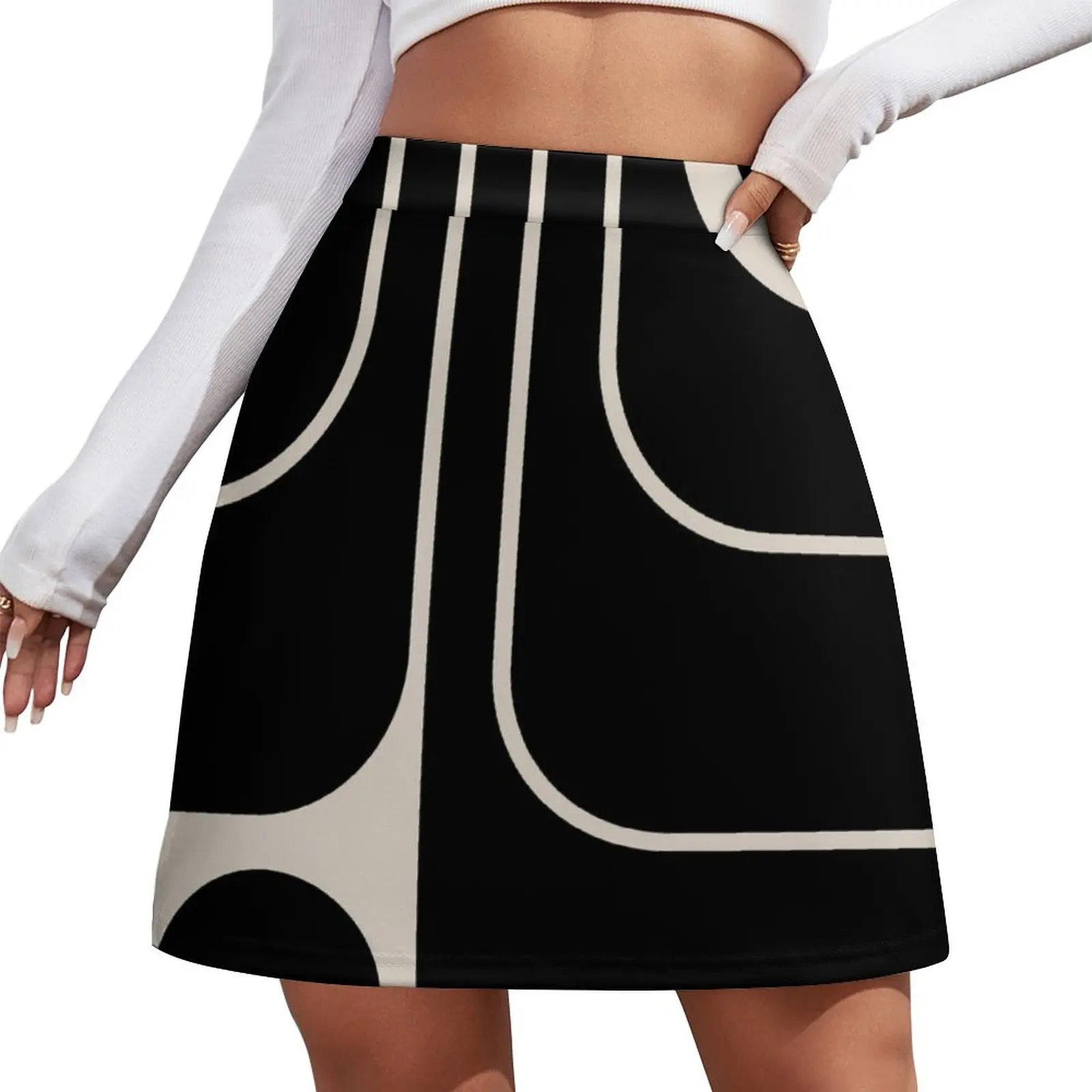 

Ретро-юбка мини с геометрическим дизайном 630, элегантные платья для женщин, летние юбки 2026, женская юбка из сатина, корейская мини-юбка