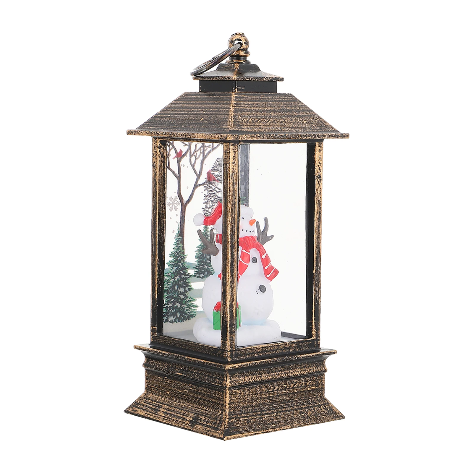 

Christmas Snowman Wind Light Table Decor Operated Mini Lanterns Festive Hanging Ornament Plastic Crafts DIY Scene