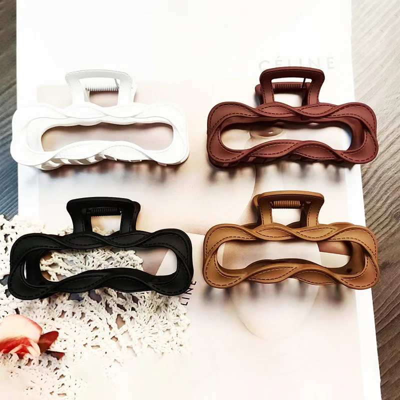 

Premium square grab clip medium wash clip versatile simple disc hair shark clip haircard women's hair accessories