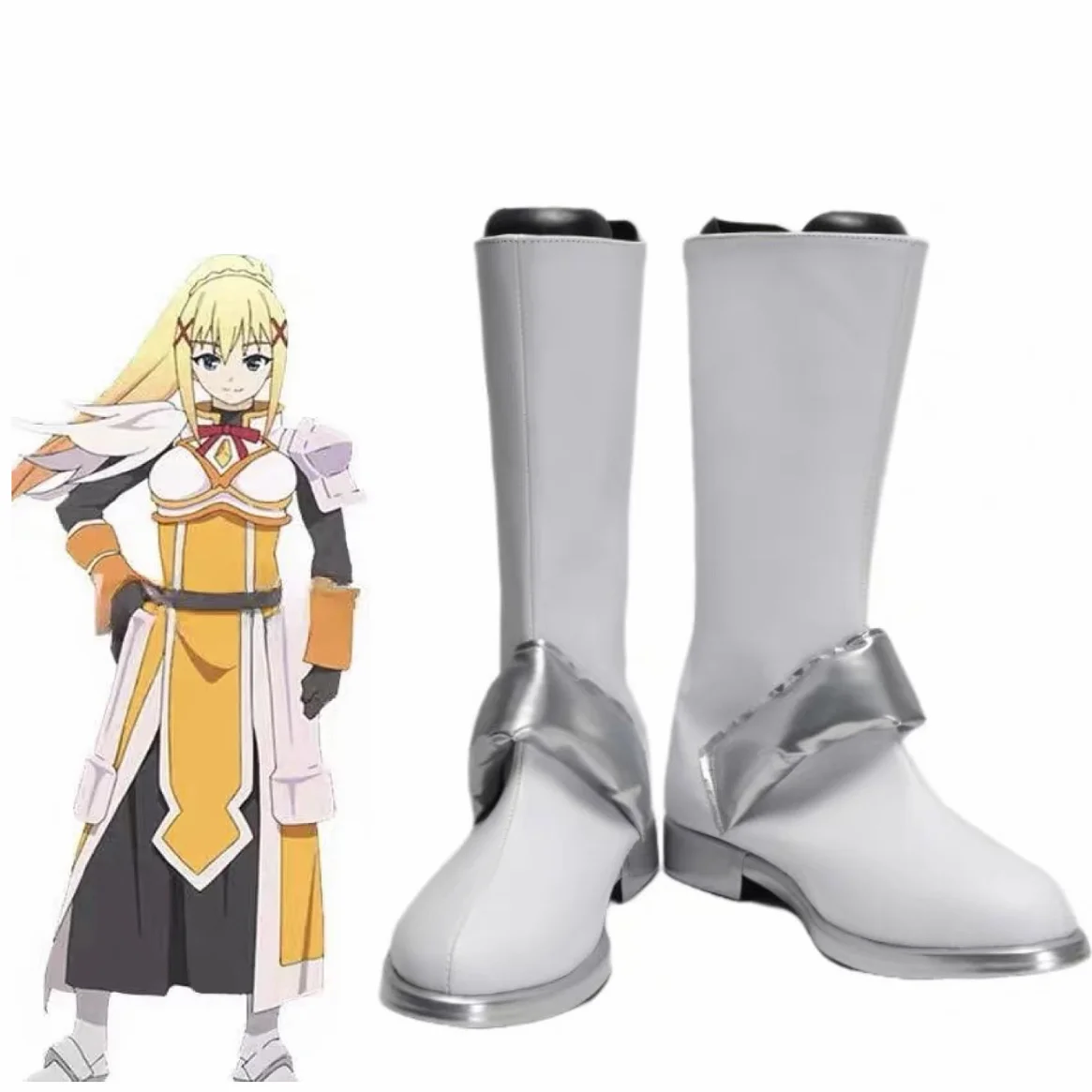 

KonoSuba Божье благословение в этом чудесном мире! Darkness Dustiness Ford Lalatina Raratina Обувь для косплея Сапоги Хэллоуин