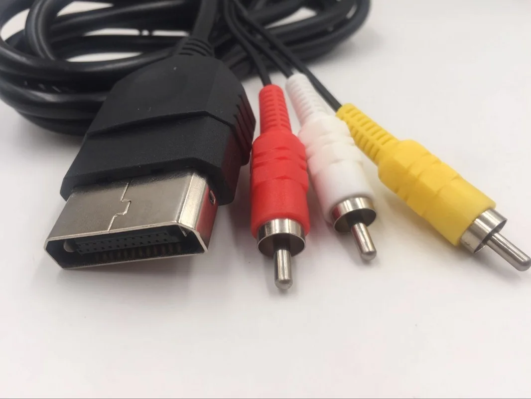 10 sztuk dla Adapter kablowy kompozytowego XBOX AV Audio wideo kabel RCA złącza