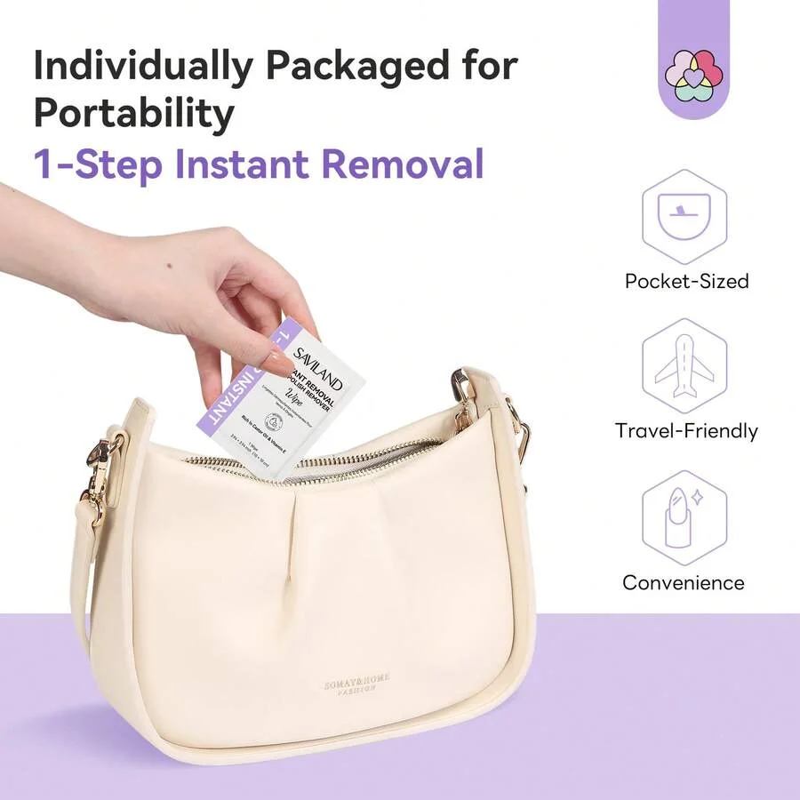 100 قطعة خطوة إزالة فورية أظافر مزيل طلاء الأظافر منصات قوية مناديل الأظافر غير مزعجة ملفوفة بشكل فردي صالون الأظافر #6