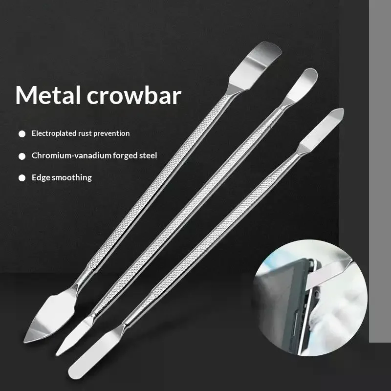 Crowbar Metal Pry With Chromium Vanadium Steel Rust Prevention And Smooth Edges Perfect For Electronics Repair Phone Laptop