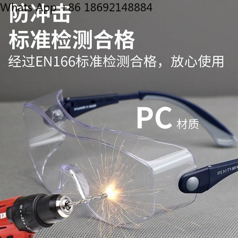 Goggles PC Adjustable Windproof Sand Sputtering Dust Impact Labor Protection Glasses