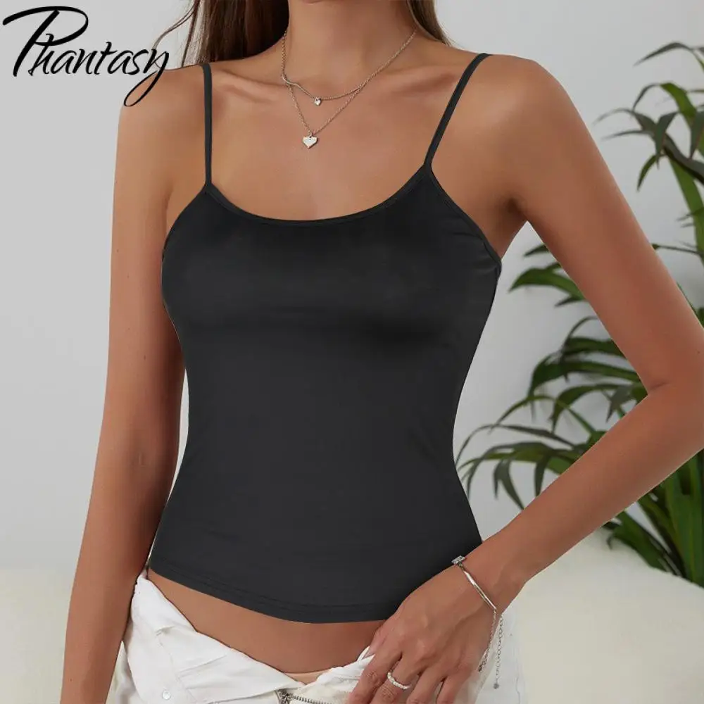 Solid Tank Tops for Women Summer Backless Vest Black Streetwear Y2K Dress Up Sexy Outfit Fashion Vacation Tops Female Clothing