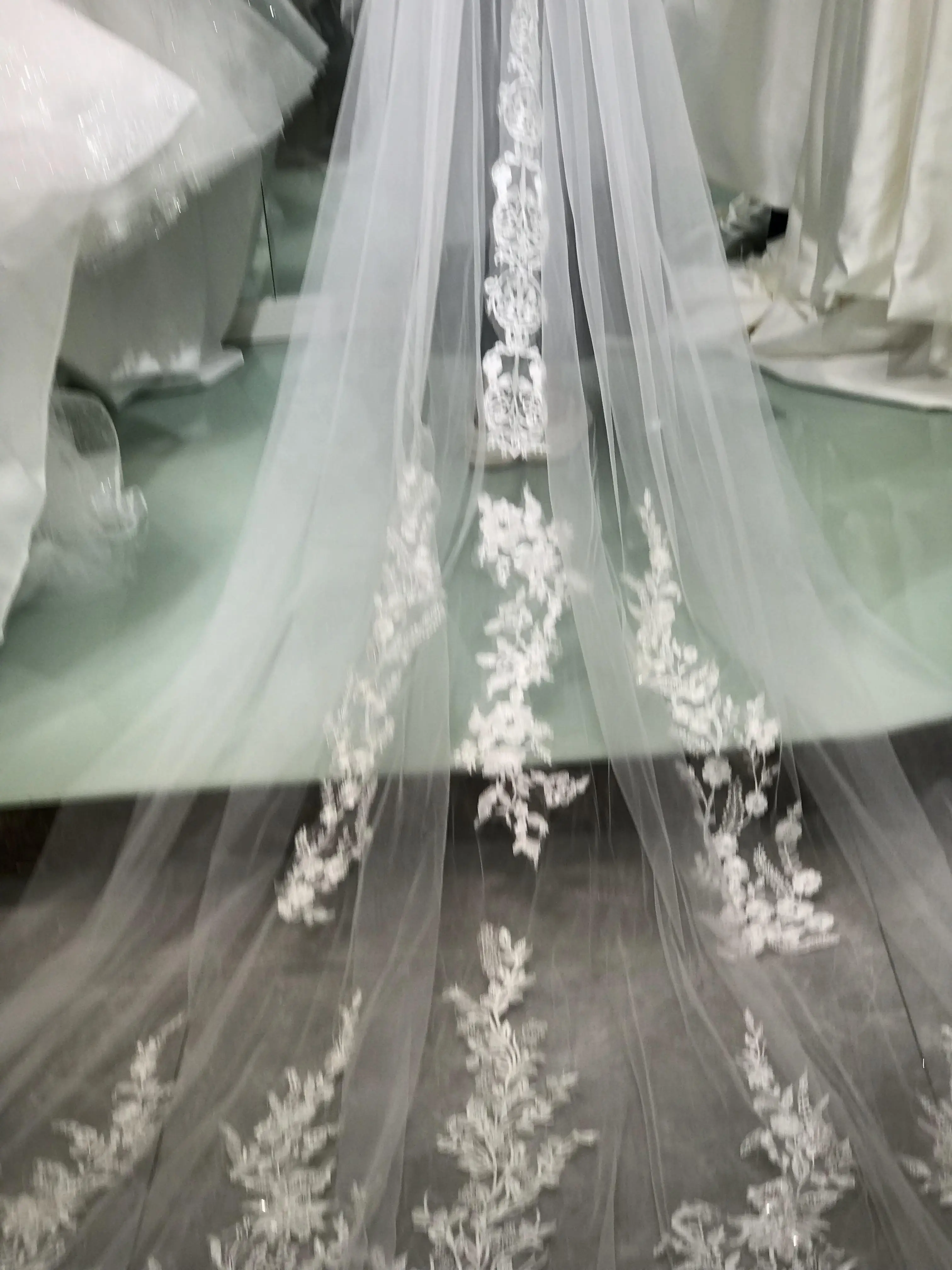 Kisswhite wear by freedom Length one OR TWO layerS bridal veils each style only one Available Long bridal veils