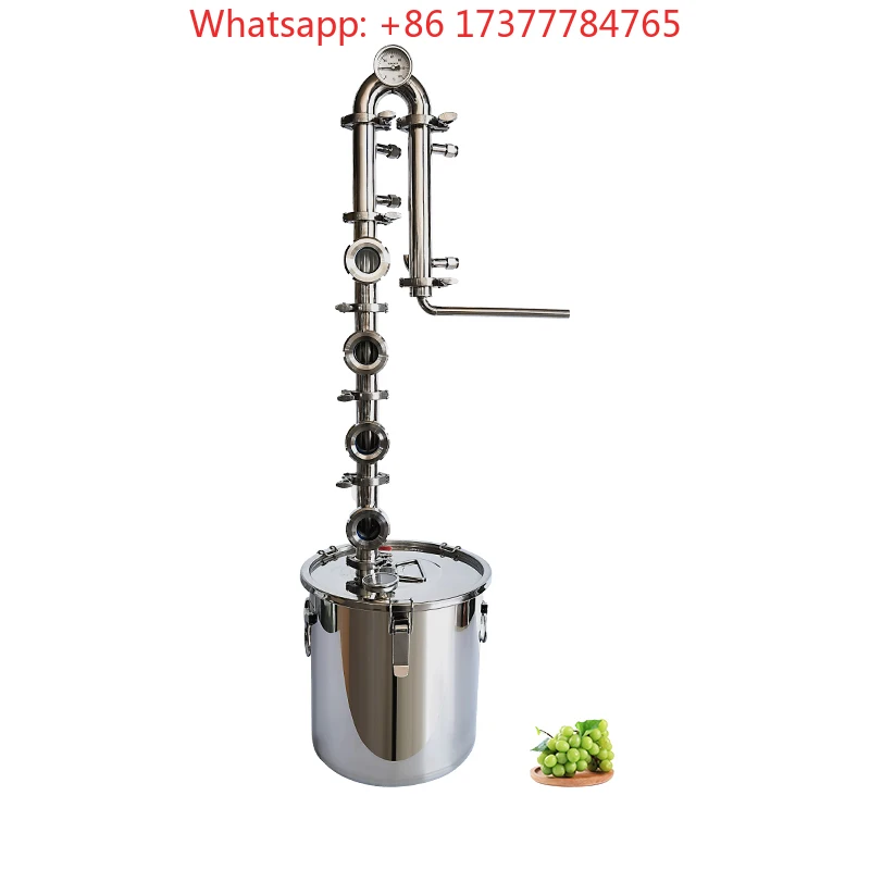 Home Alcohol Distiller with 304 Stainless Steel, 98L Private Distiller Winery Accessories
