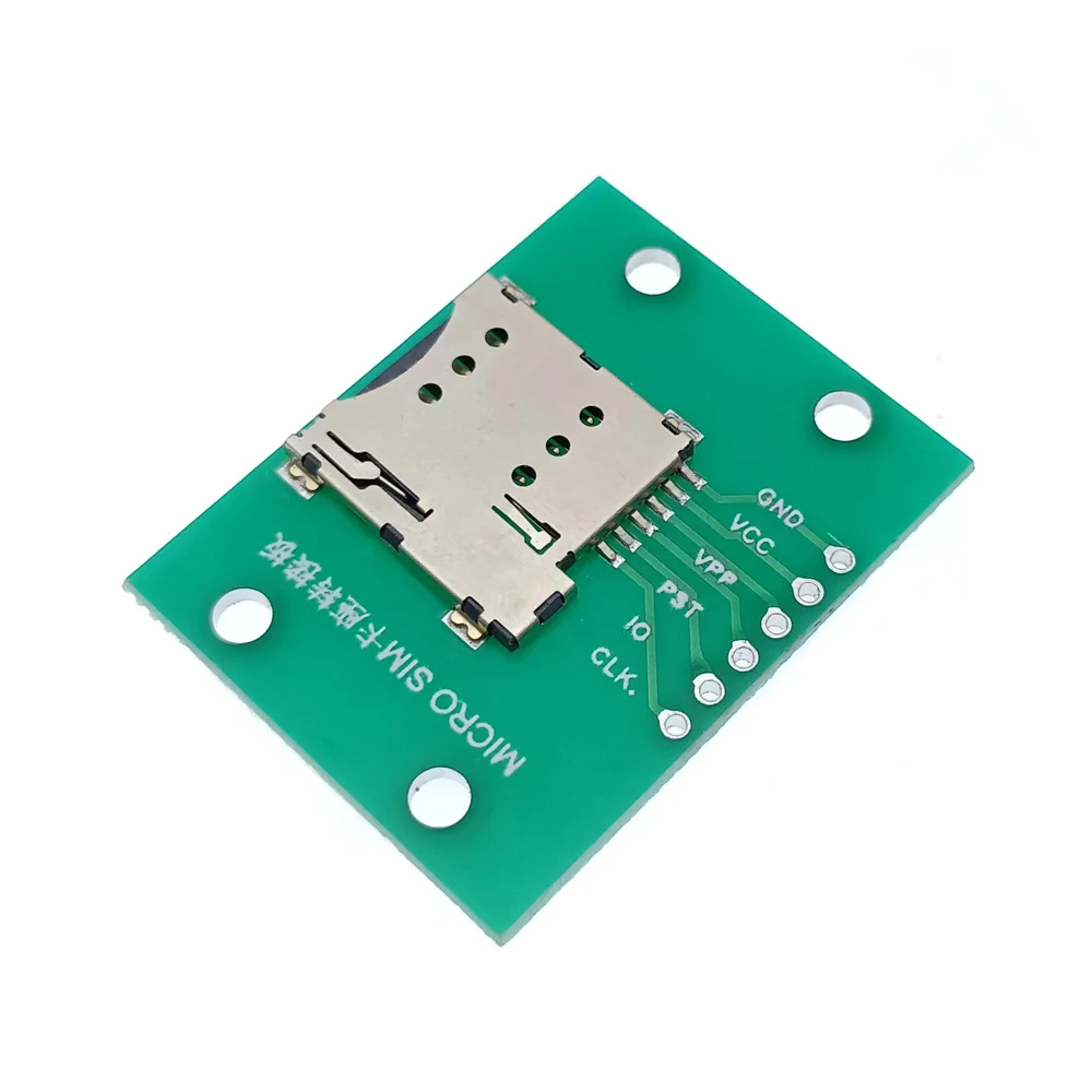 1pcs Micro Nano Small Medium Large SIM Card Holder Slot Jack PCB 6P Adapter Board Test Board To 2.54DIP Circuit Converter Board