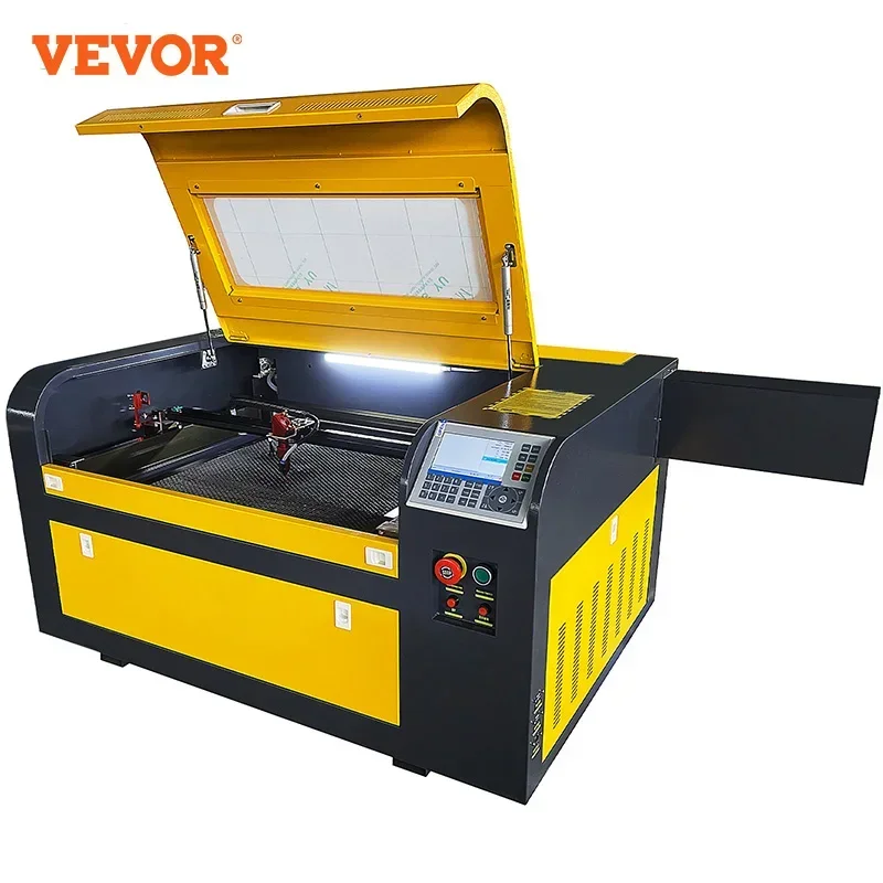 VEVOR 50W/60W macchina per incisione Laser CO2 4060 RUIDA/M2 Controller Workbed tessuto legno incisione digitale Carve Print Machine 220V