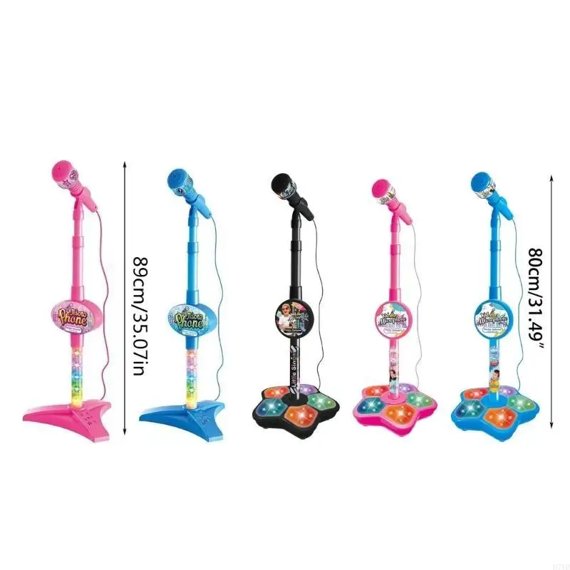 D7YD Microfono portatile Giocattolo Karaoke in piedi Strumento musicale per bambini