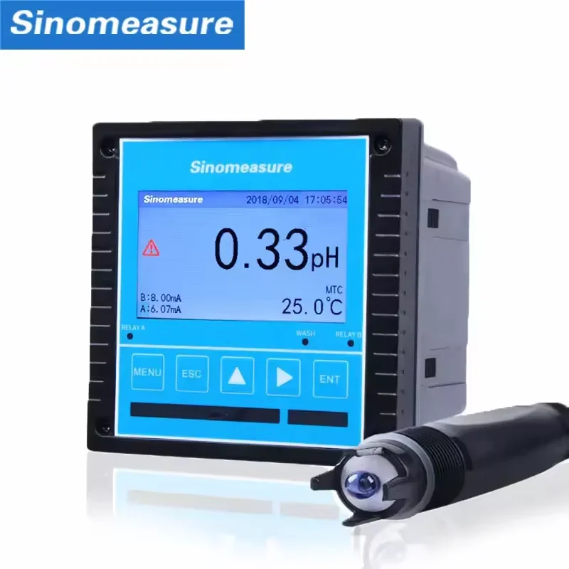 digital ph laser transmitter 420ma instrument used to measure merck ph and conductivity salinity meter price