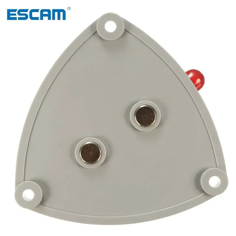 ESCAM ABS Plastics Water Leak Detector Water Sensor Leak Alarm with Caution Light Home Security Durable Quality