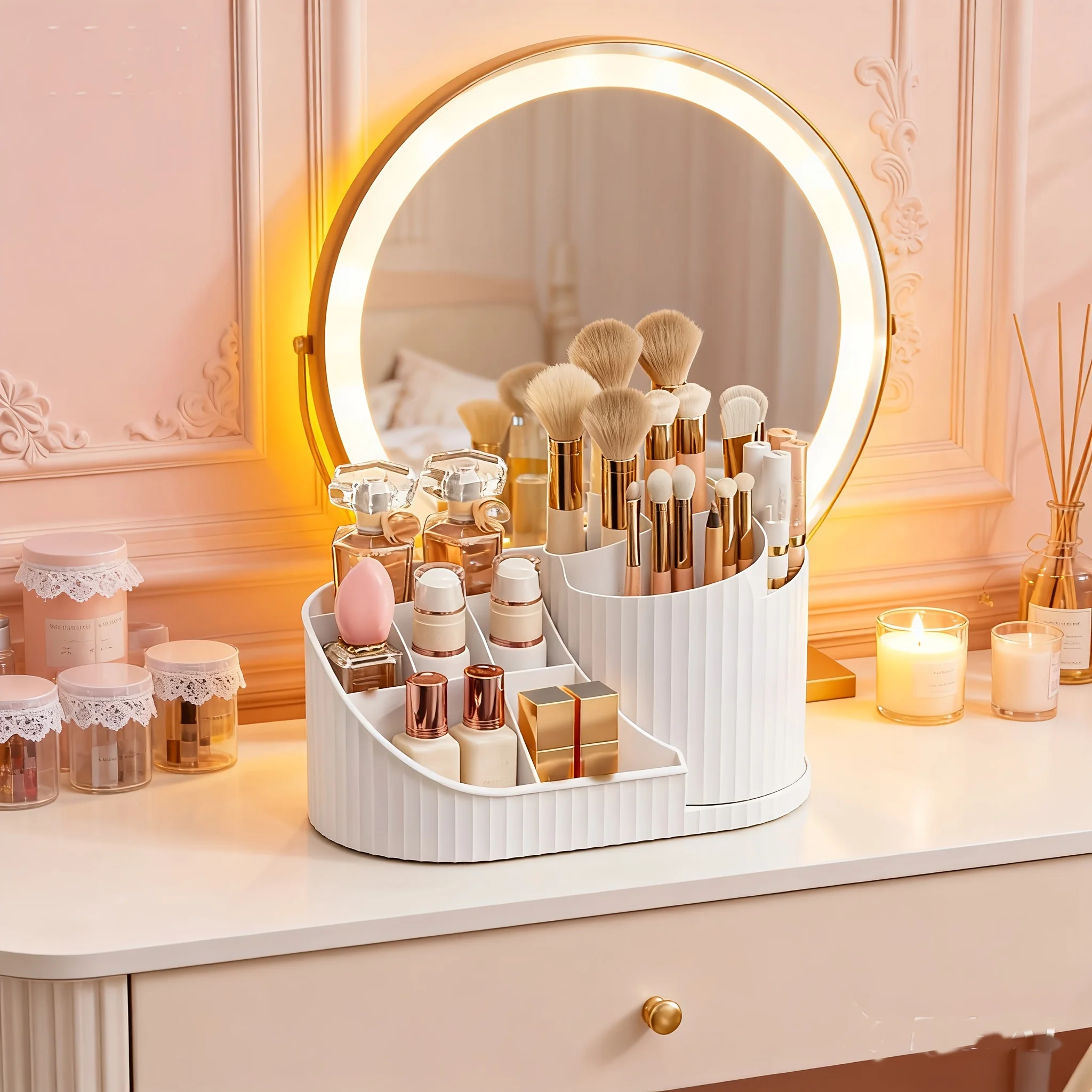 360 °   Kotak Display Kosmetik - Home Edit Bathroom Storage ulasan dan harga