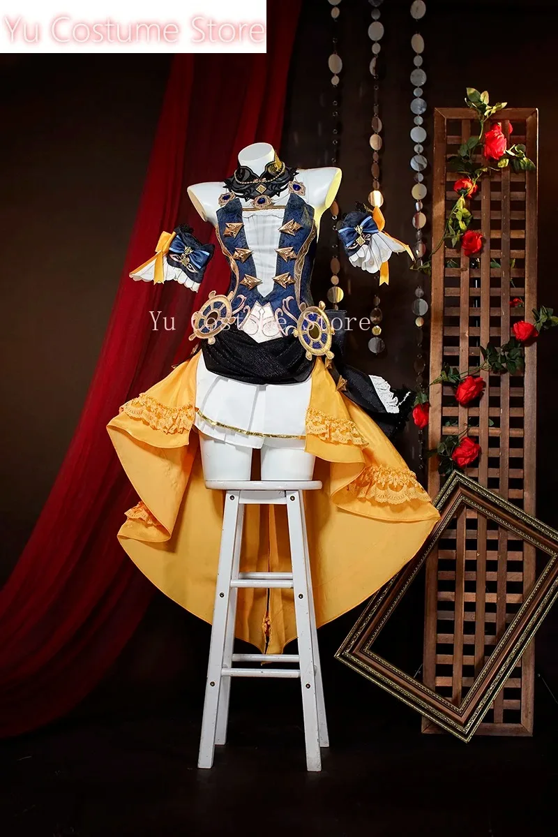 Yu Costume Navia Cosplay Costumes Sexy Women Dress Outfit Halloween Party Unifrom Game Genshin Impact Cos Clothes