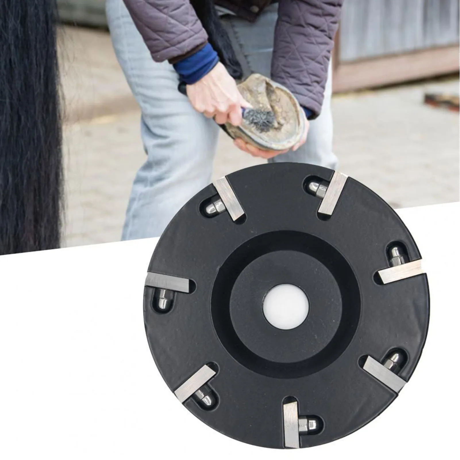 

Hoof Trimming Disc Livestock Hoof Repair Plate 8 Blades Grinding Wheel for Cattle Horse Sheep Horse Hoof Trimming Disc