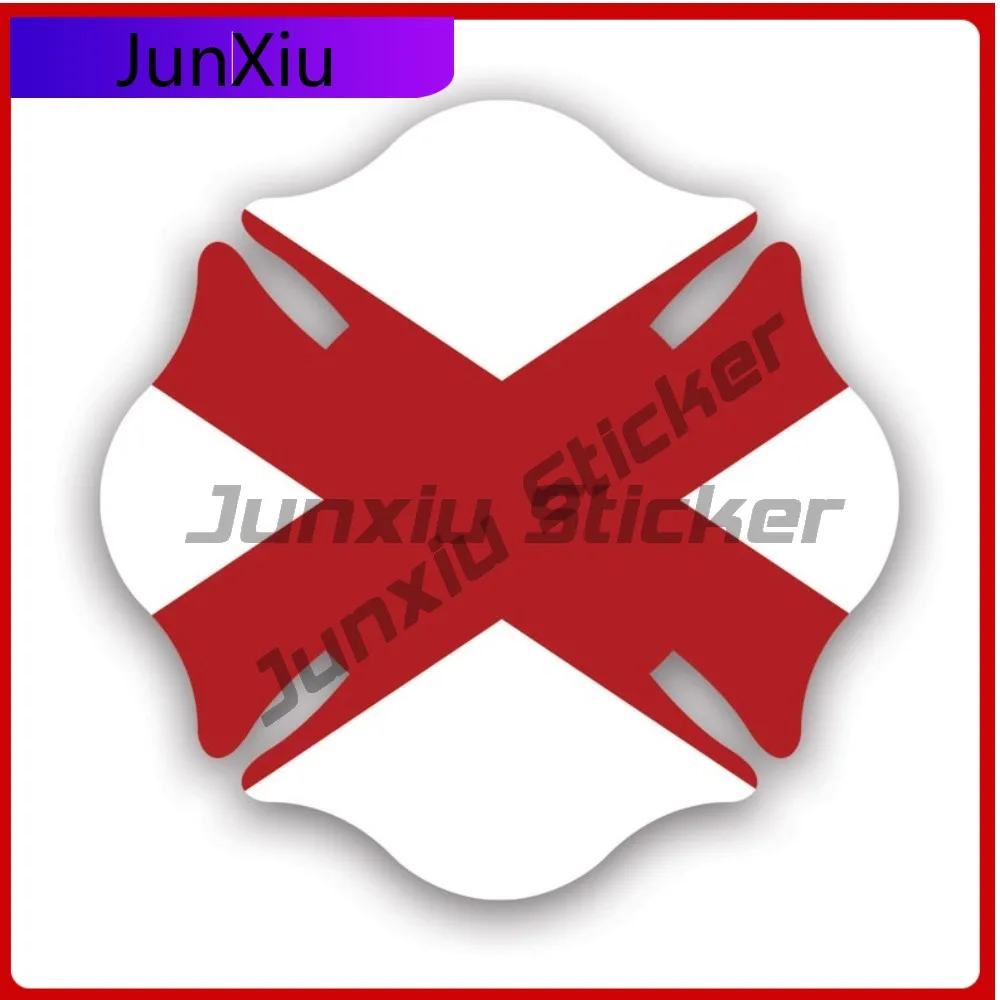 

Alabama State Maltese Cross Shaped Sticker Cute Car Waterproof Vinyl Decal For Campers Unique High Quality Decor Outdoor