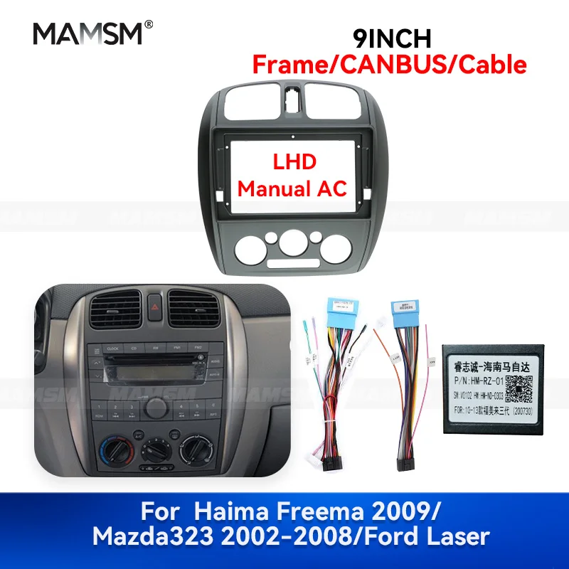 

MAMSM 9 inch For 2004-2012 HAIMA FREEMA/2002-2008 MAZDA 323/FORD LASER Android Multimedia GPS MP4 Car Radio Fascia Stereo Frame
