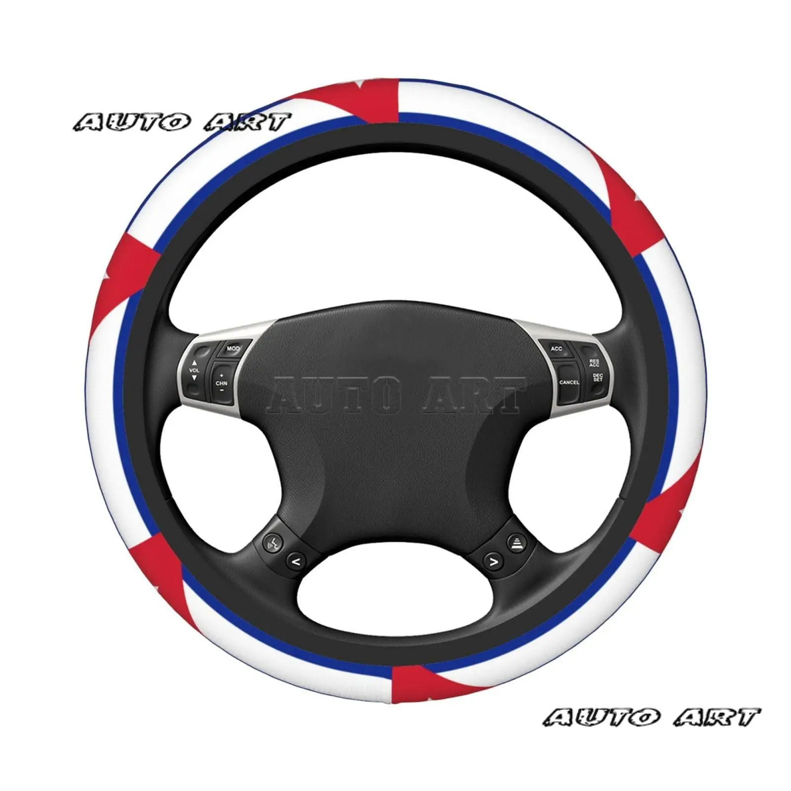 Cuban Flag Universal Steering Wheel Covers Cute Car Accessories for Women Girls Car Truck
