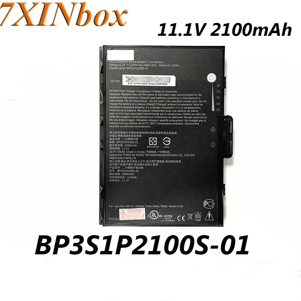 

7XINbox BP3S1P2100S-01 BP3S1P2100-S 11.1V 2100mAh 24Wh Laptop Battery For Getac V110 V110C Rugged Notebook Series BP3S1P2100