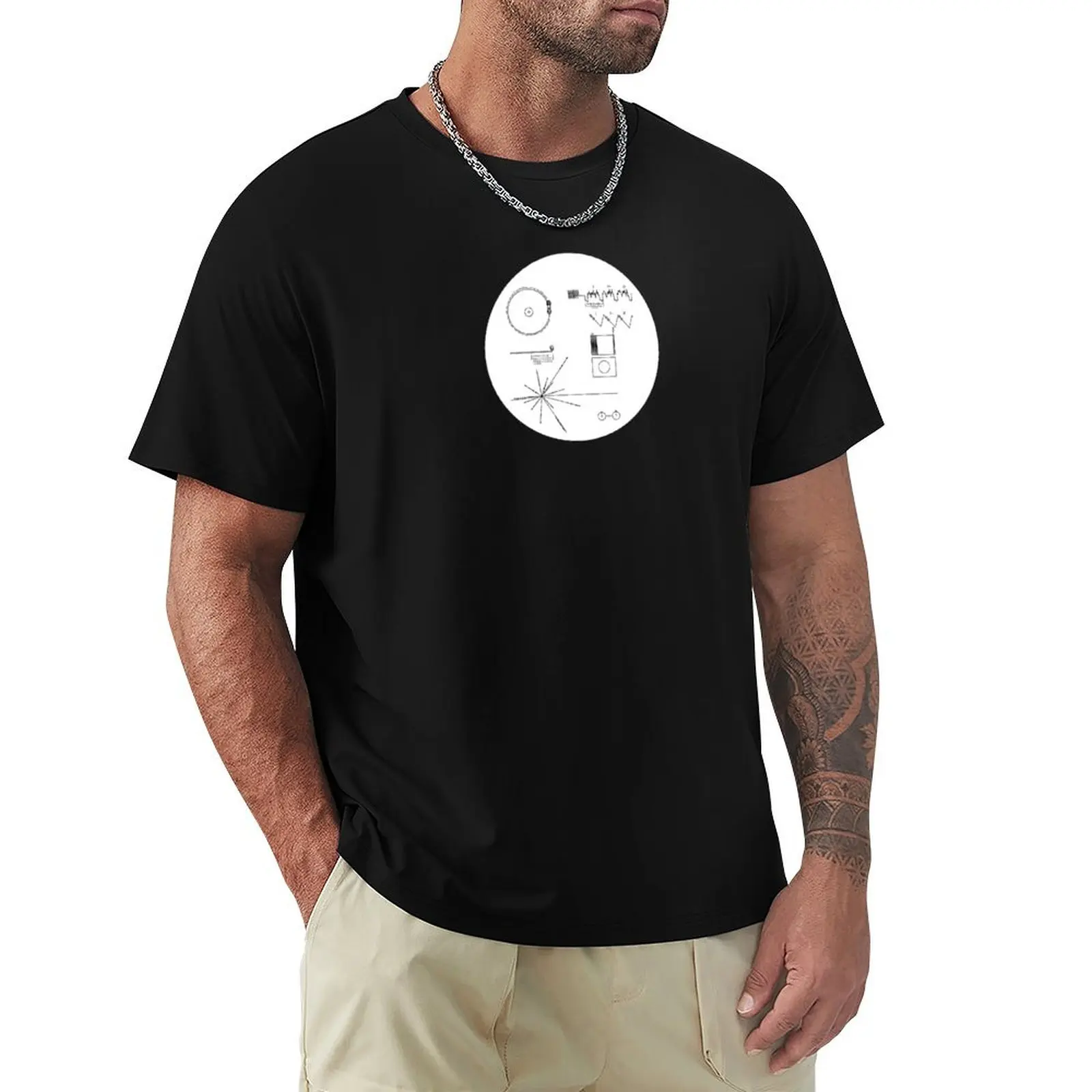 

Voyager one message T-Shirt Casual Simple Design Short Sleeve Shirt