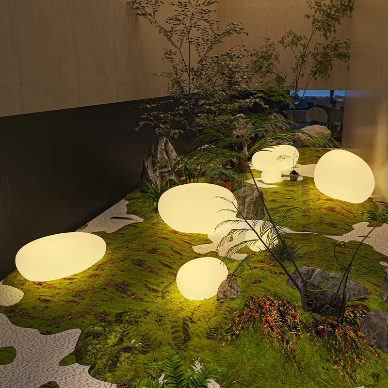 Modern Luxury Outdoor Light Display Designer Universal Led Creative Unique Trendy Lighting Art Lampa Ogrodowa Garden Decorations