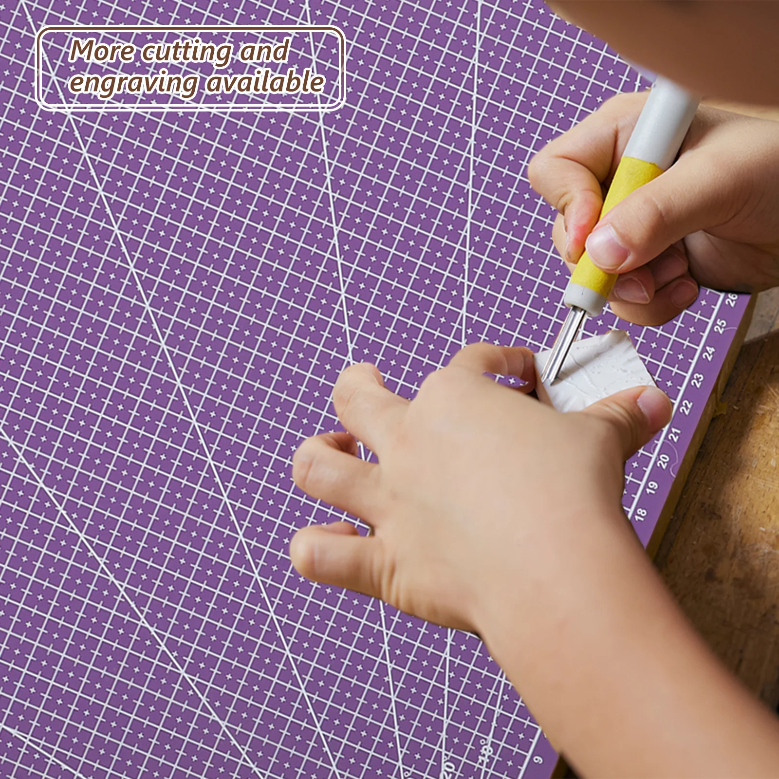 Plastic Cutting Mat Double Sided Non Slip Craft Mat for Sewing Quilting Fabric Cutting Board for Crafts