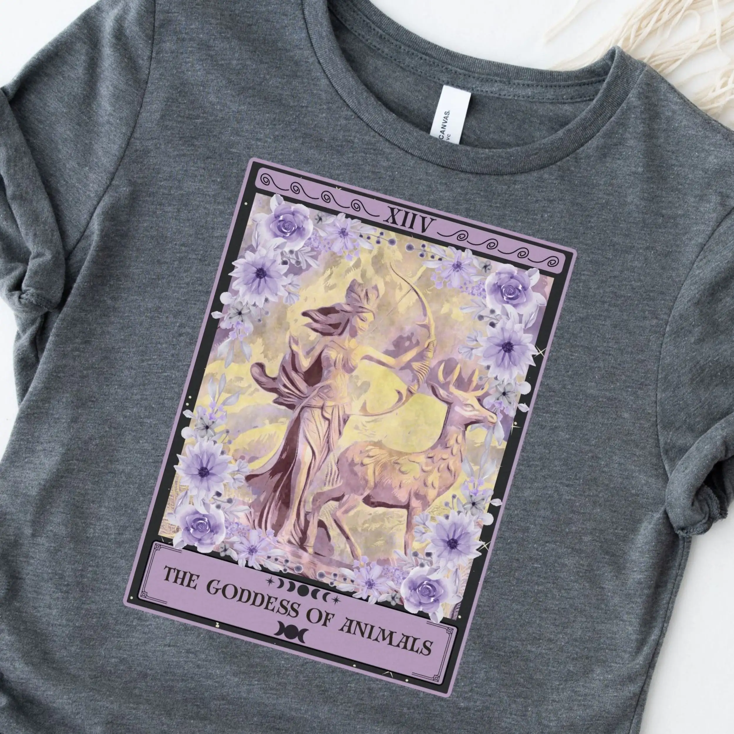 The Goddess of Animals Tarot Card T Shirt Artemis Greek Mythology