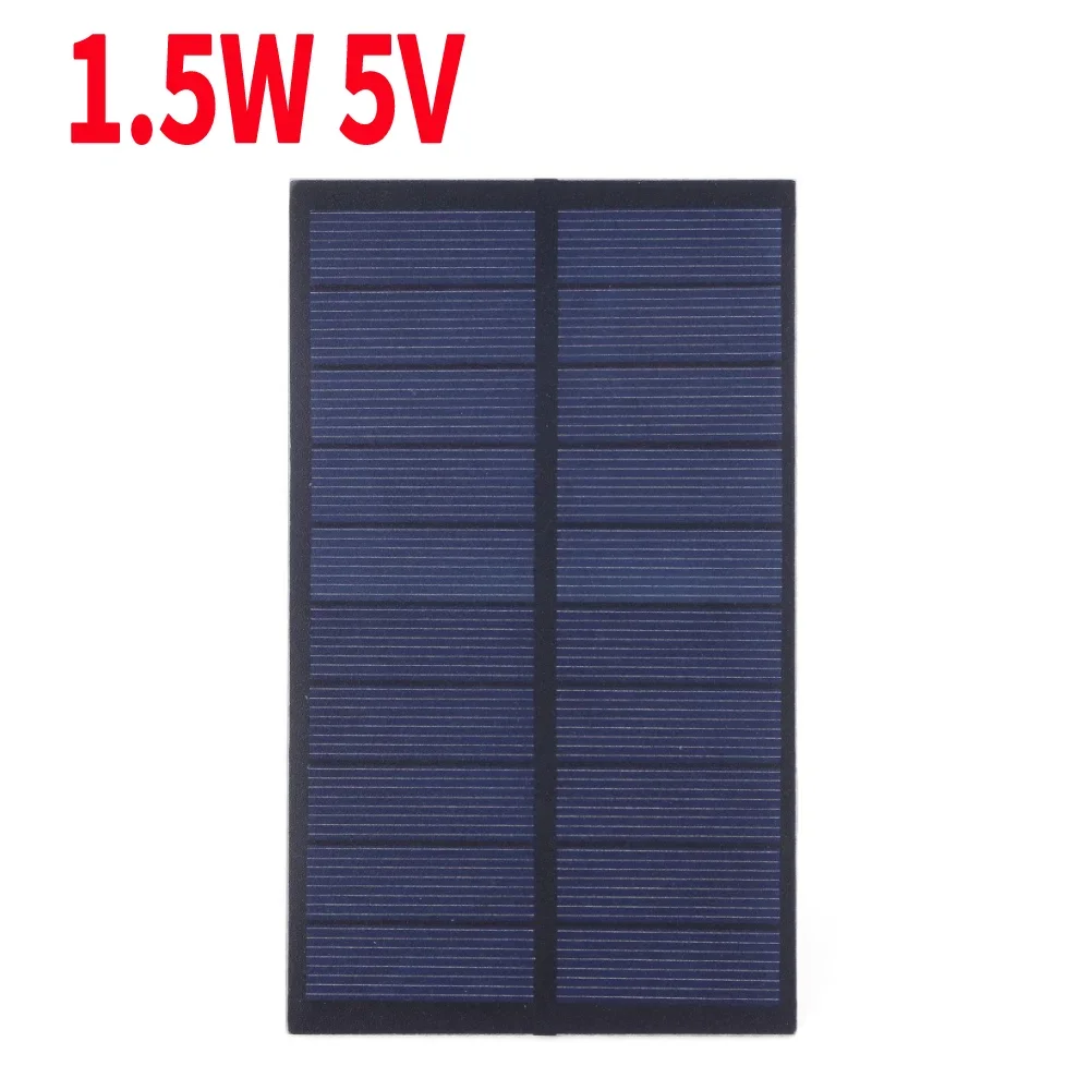 1.5W 5V Solar Panel DIY Battery Chargers Mini Solar System for 3.6-5V Tablet Panel Solar Toys/Lights Portable Solar Cell