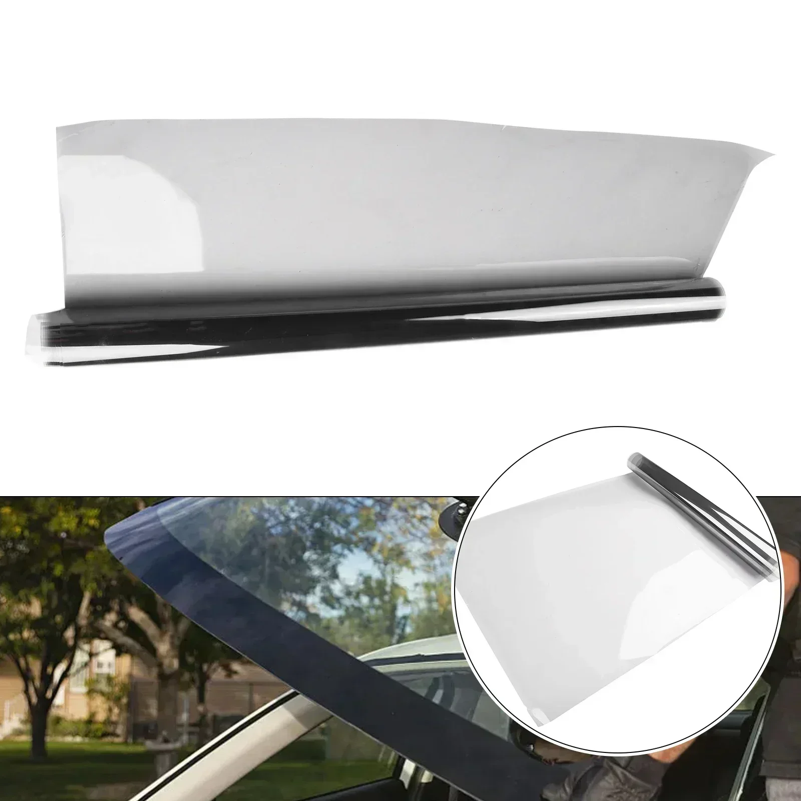 1pc Car Casement Film VLT20%-75% Casement Photochromic Film Solar Protectio Shading Sunscreen Thermal Insulation Film