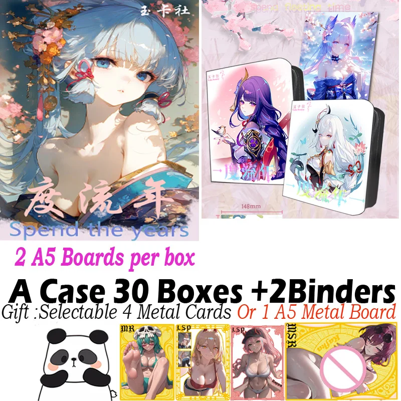 

Новая карта богини размера A5 SPEND THE YEARS Hobby Waifu Board Genshin Collection Doujin Booster Box Hutao Ganyu Редкая карта-игрушка в подарок