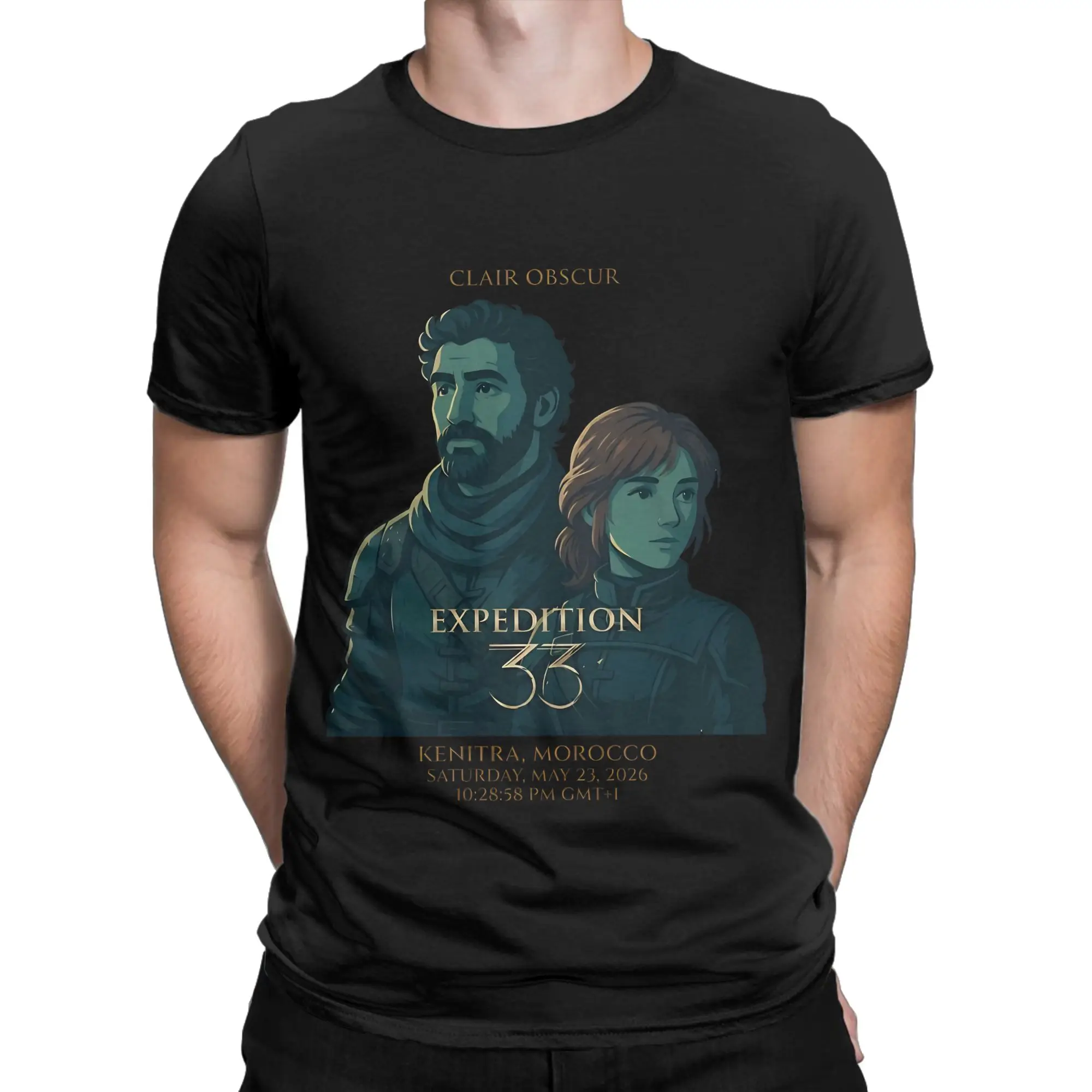 Clair Obscur Expedition 33  poster Funny 100% Cotton T-Shirt Clair Obscur Expedition 33 Tops Tees For Men