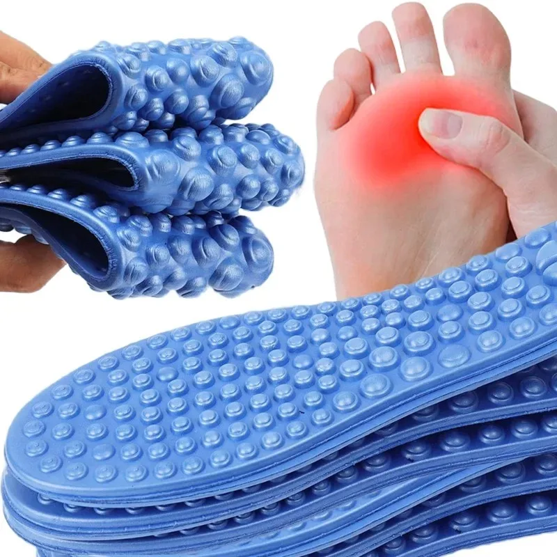 5D Fingerdruck-Massage-Einlegesohle Fußpflege Druckentlastung Anti-Ermüdungs-Schuheinlage Komfort-Einlegesohlen für Gehen Sport Outdoor