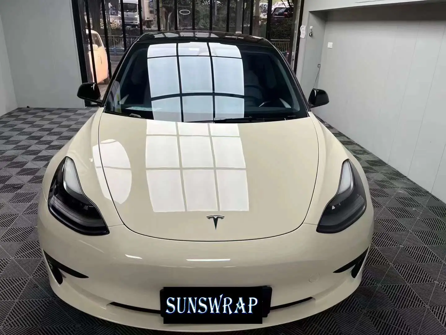 

Блестящая автомобильная пленка Sahara для мороженого, виниловый рулон с воздушным клеем, компьютерная автомобильная наклейка, упаковка 5X59ft