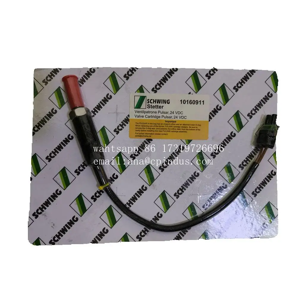 Schwing Valve Cartridge 24V 10160911 Original Equipment Manufacturer Part for Industrial Use