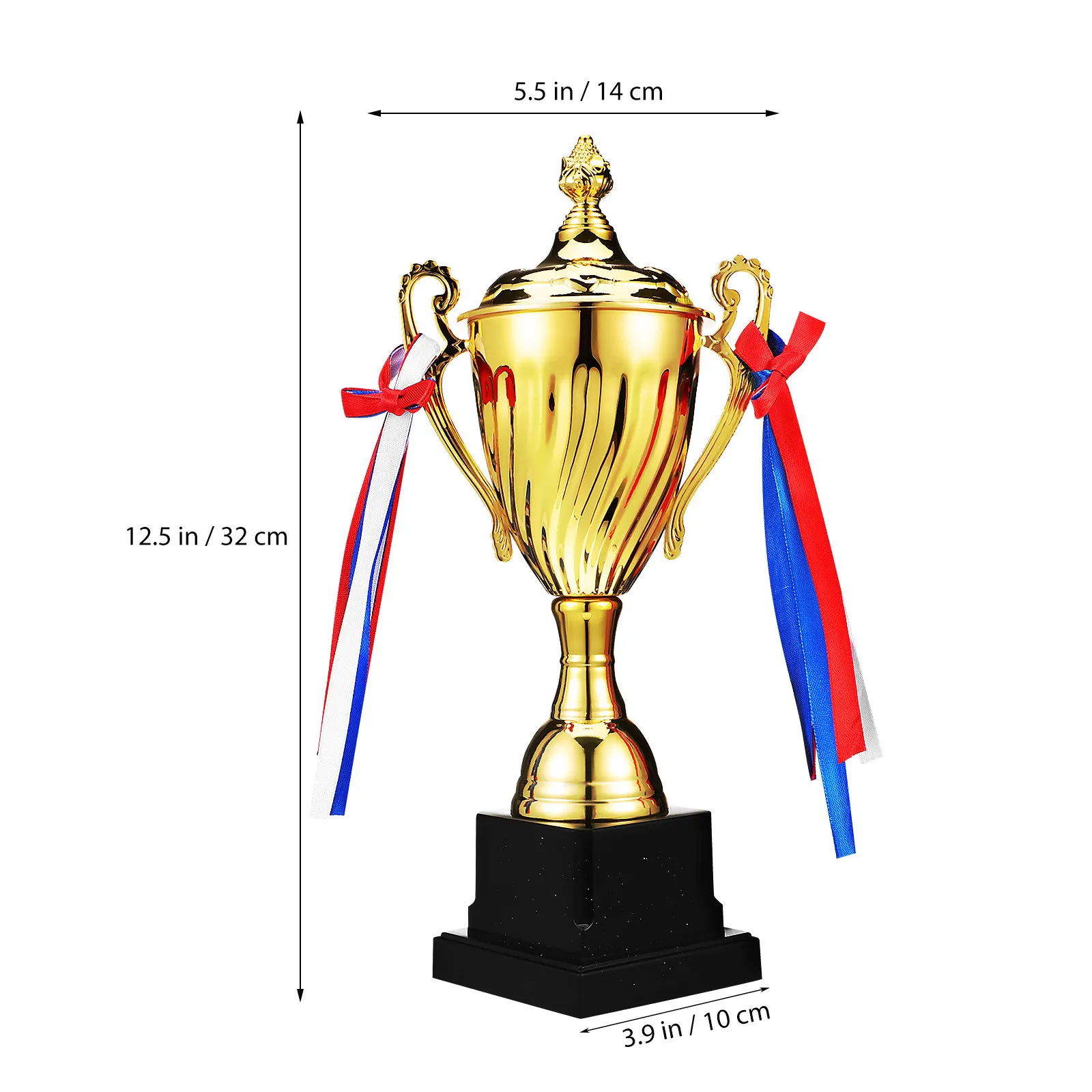 Large Trophy Cup Metal Construction Exquisite Carving for Sports Match Awards Basketball Soccer Football Competition Ceremony