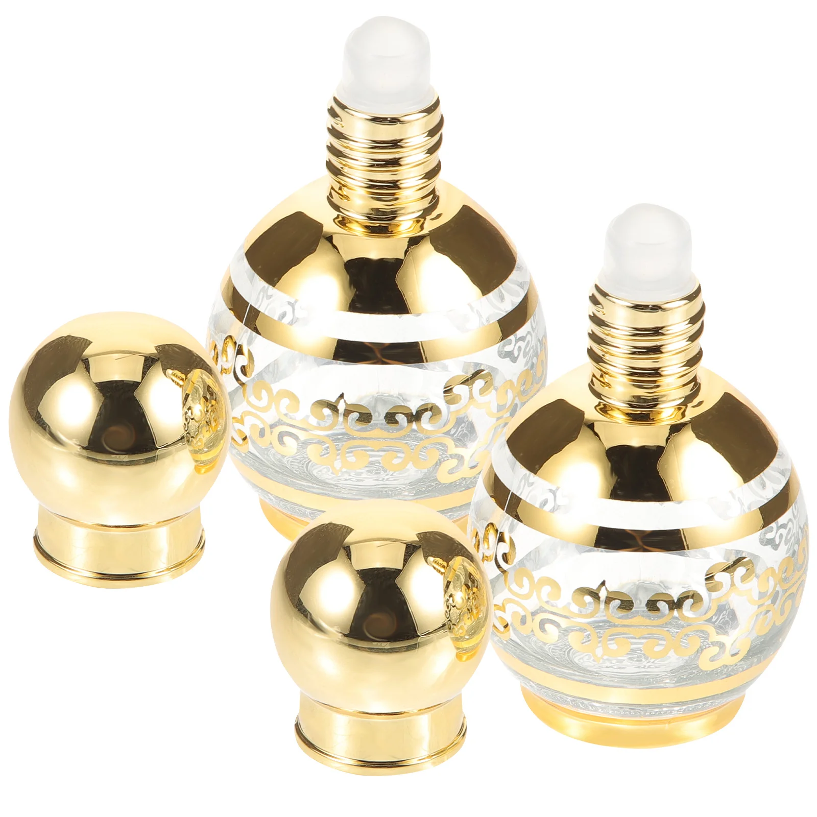 

2 Pcs Essential Oil Refillable Travel Perfume Bottle Roller Containers for Oils