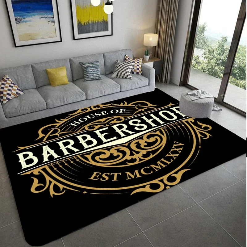 Barber Shop Vintage Sign Expert Barber Shop Rug Carpet Sofa Floor Carpets Home Decoration Modern Rugs Living Room Kitchen Carpet