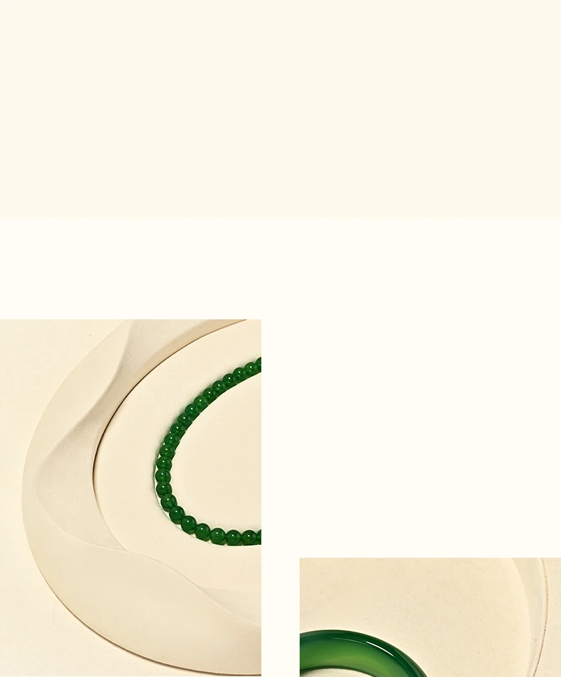 Oirlv Beige Samt-Schmuckdisplay-Set, elliptisch geformte Ring- und Armbandablage, Organizer-Ständer für den Edelstein-Einzelhandel – Detail 2