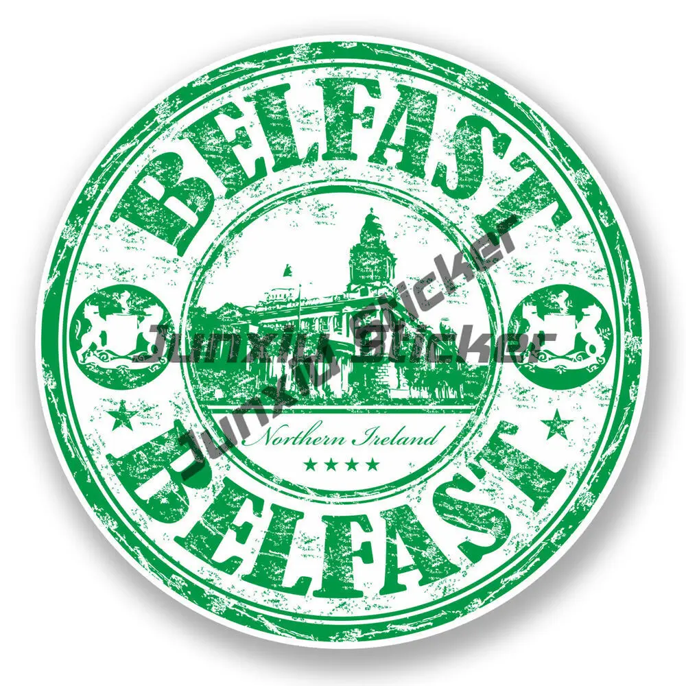 

Belfast Northern Ireland Sticker Car Laptop Decal Travel Luggage