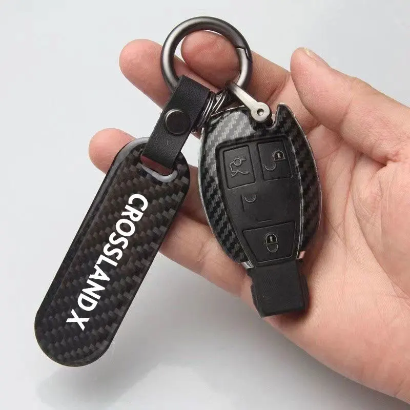 Car Logo Styling Keychain Personalized Customized Keyring Business Gifts For OPEL Crossland X 2018 2021 Key Chain Accessories