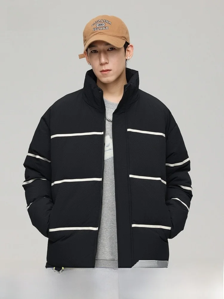 

Новая весенняя коллекция 2026: Утепленная куртка-пуховик унисекс с воротником-стойкой для пар, повседневный стиль, с наполнителем из пуха.