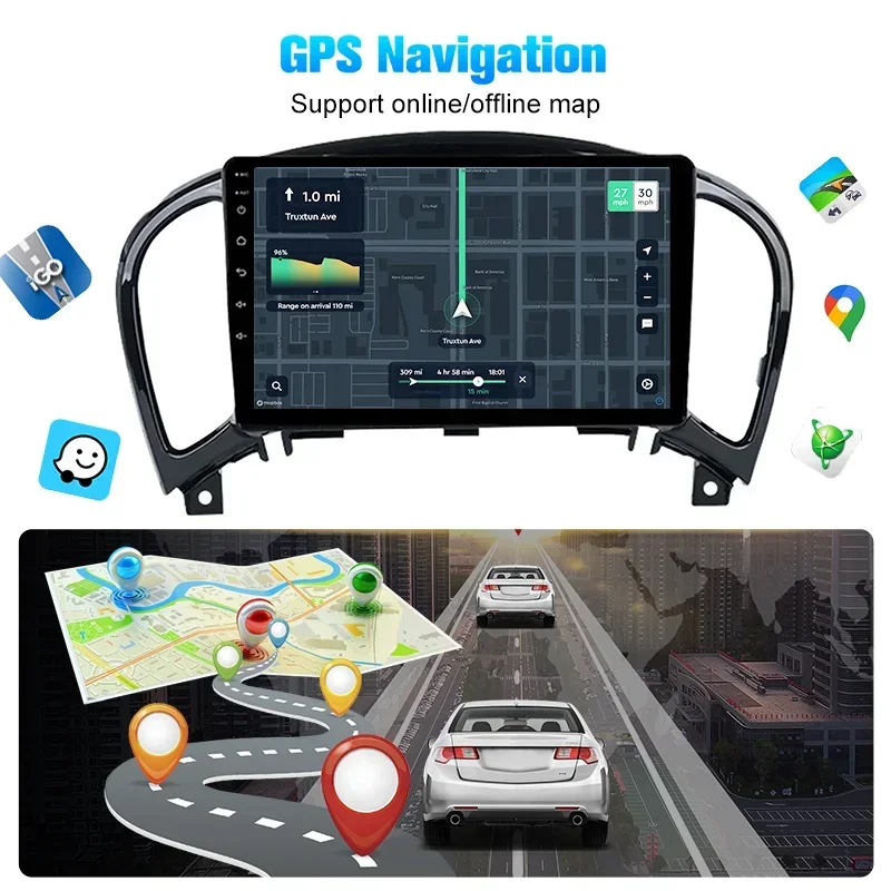 For Nissan Juke F15 2010-2016 Car Radio GPS Car Multimedia Video Player USB stereo autoradio Wireless Carplay Android