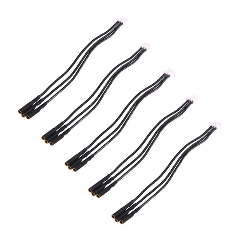 5PCS 2.0 Banaanstekker Naar PH2.0 3Pin Conversie Draad Borstelloze Motor ESC Conversie Verlengkabel Draad Voor RC Auto boot